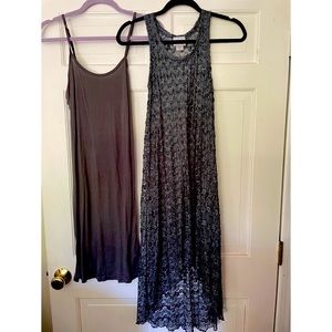High Low Lace dress with slip.